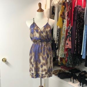 Faux wrap 100% silk mini S/P